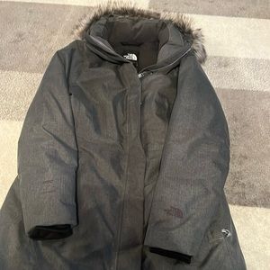 Perfect condition North Face warm long winter jacket